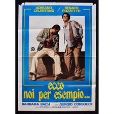 manifesto ECCO NOI PER ESEMPIO adriano celentano renato pozzetto A16