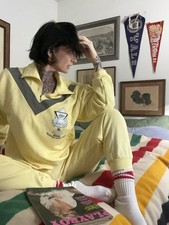 Vtg 80s Benetton Made Italy X Polar Seltzer Artic Edge World Tour Sweat Suit L