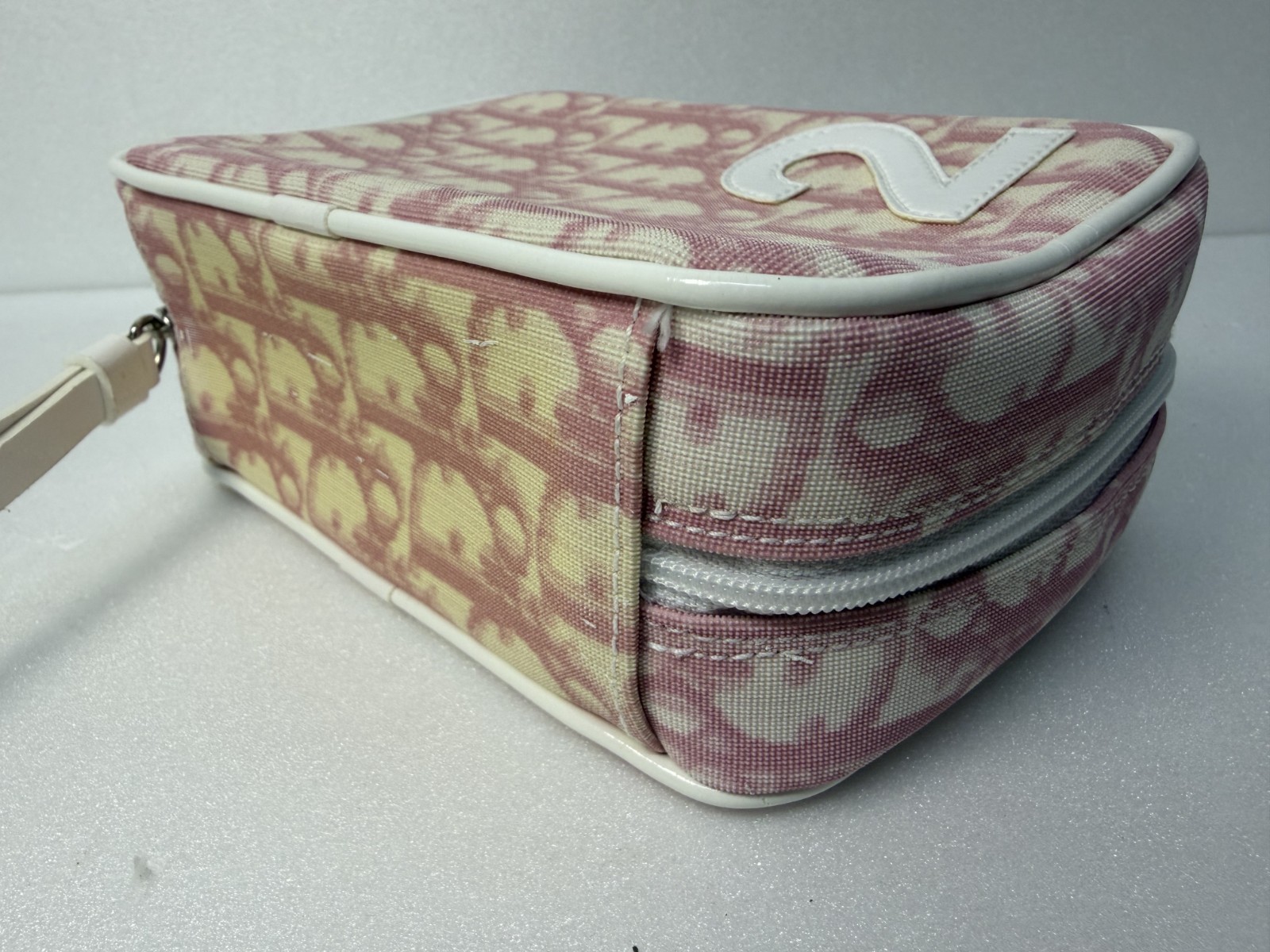 Dior Pouch Trotter Pink Canvas No2 CD Authentic thumbnail 6