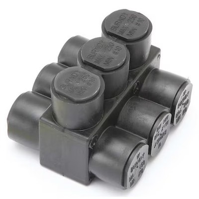 Burndy 1Pld2503 Insulated Multitap Connector, 2.97 In. L