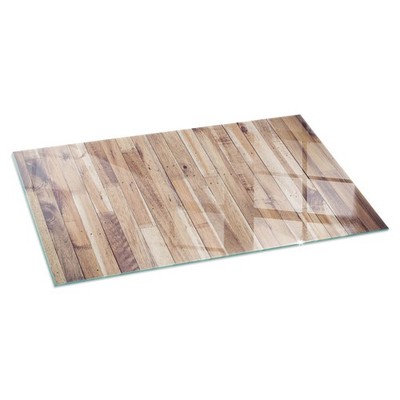 Hitzebeständige Schutzplatte Aus Glas Für Kamin Holzplatte im Design 100x50 cm