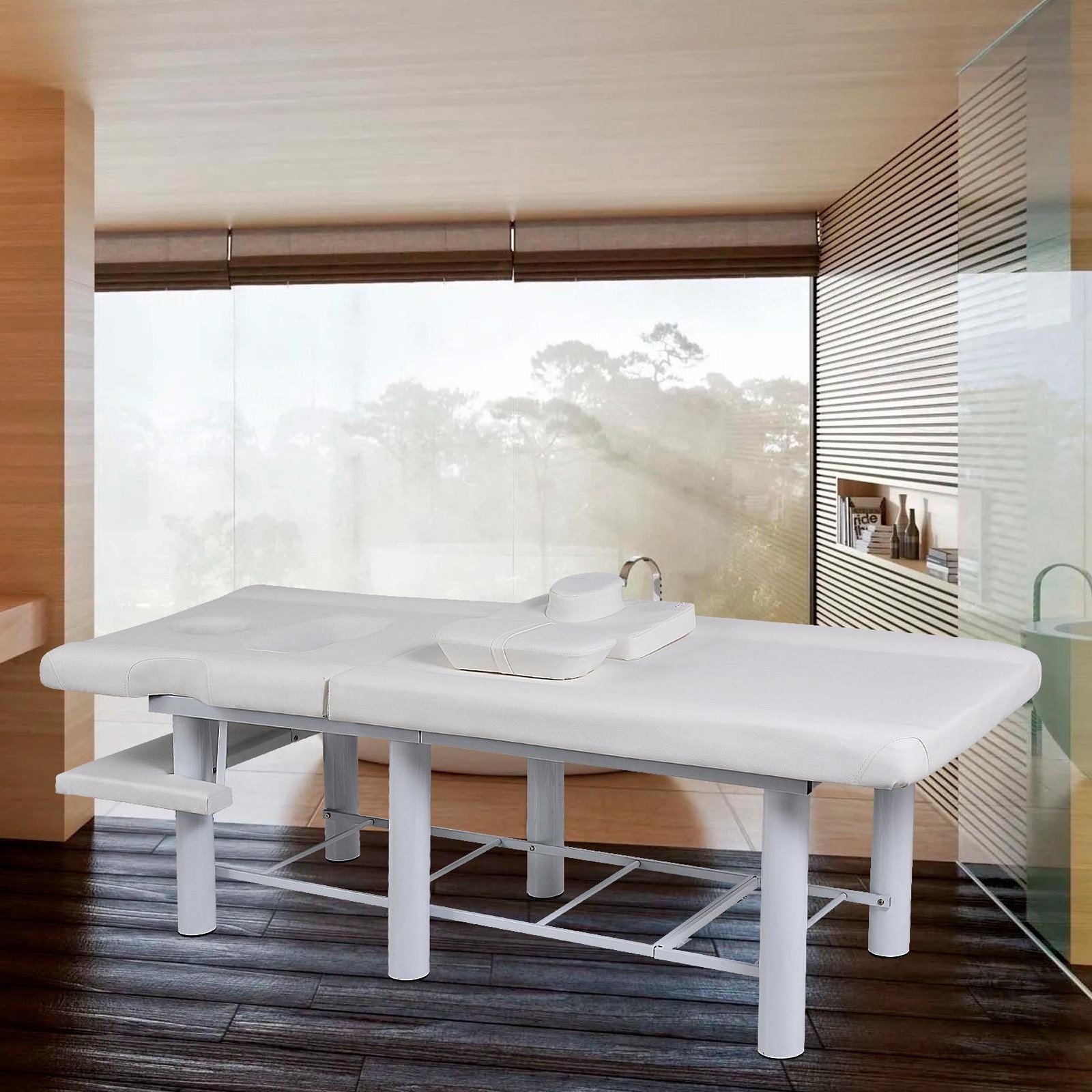 185cm Professional Stationary Massage Table With Backrest For Treatment Table