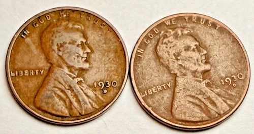 1930-D Lincoln Wheat 1c ~ Very Fine??~ Full Wheat Lines ~ Get Both Coins  ~ D74