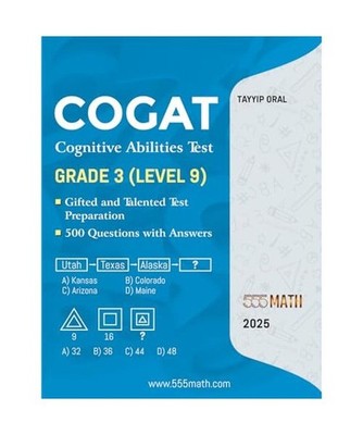 COGAT GRADE 3: Practice Test for COGAT Grade 3, Oral, Tayyip