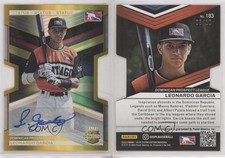 2023 Elite Extra Edition Gold Status Signatures Die-Cut /10 Leonardo Garcia Auto