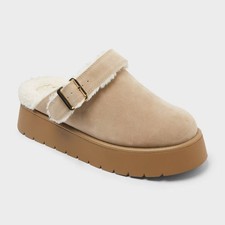 Wild Fable Women's Freda Convertible Clog House Slippers - Tan