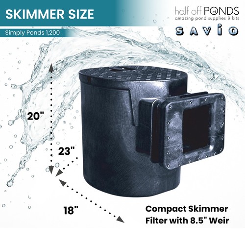 HALF OFF PONDS Simply Ponds 1,200 GPH Pump Pond Kit 15' x 15' PVC Pond Liner - Imagen 5 de 7