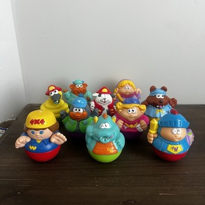Lot Of 10 Vintage Playskool Weeble Wobbles