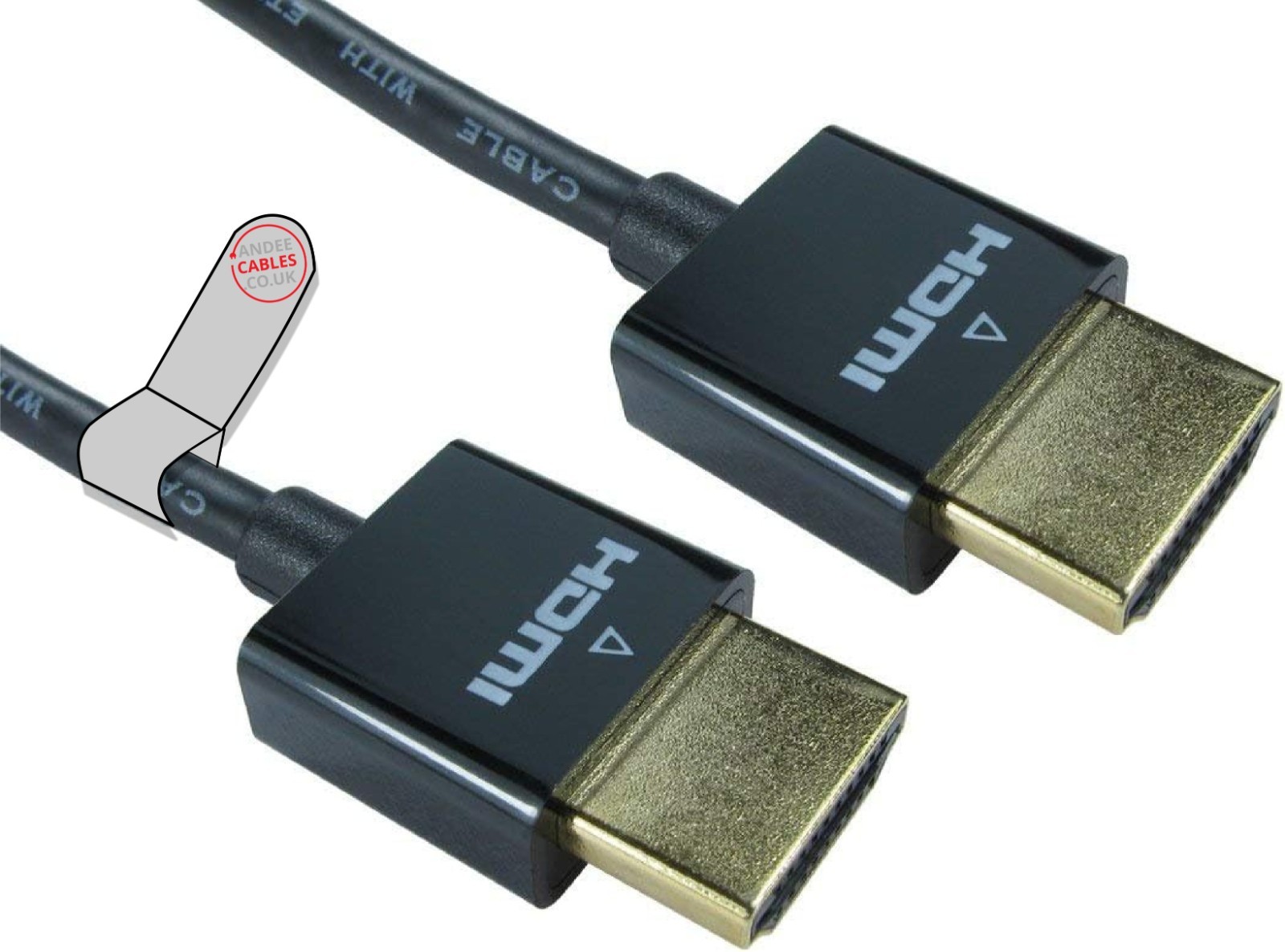 3m Super Slim HDMI Cable 4k x 2k 3D TV with Ethernet 10.2 Gpbs ARC Flexible Lead
