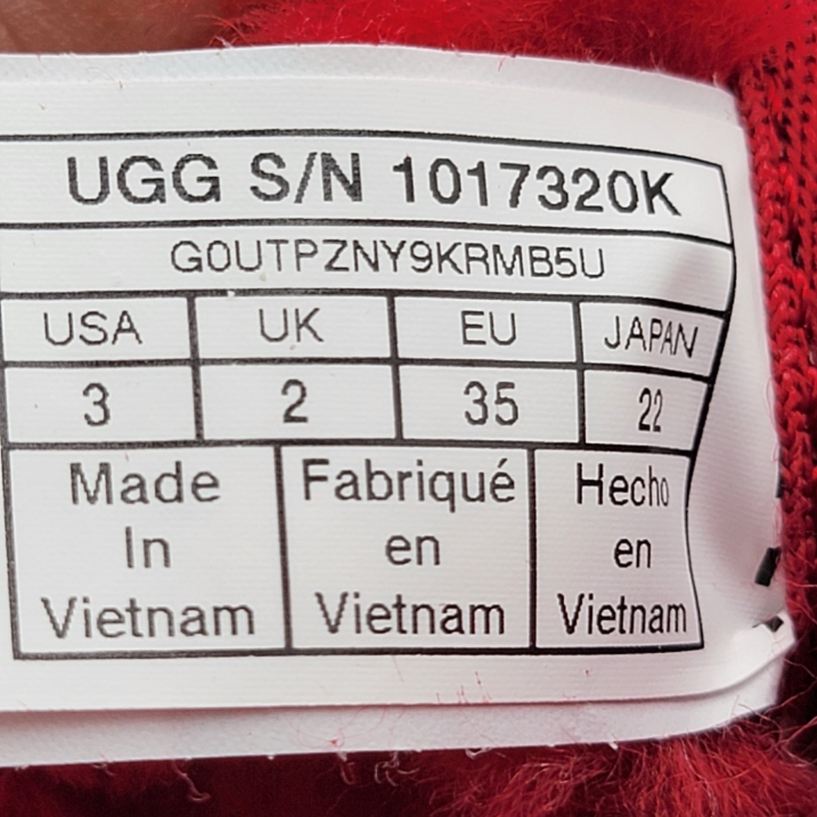 Uggs Neumel II Boot Kids 'Samba Red' - Size 3 - New in Box image 8