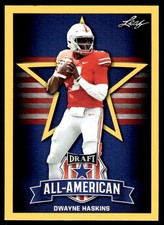 2019 Leaf Draft Gold Dwayne Haskins #73 Rookie Redskins
