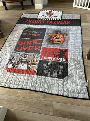 Five Nights At Freddy s Twin Size Comforter Or Bedspread Plus Pillow Sham Child