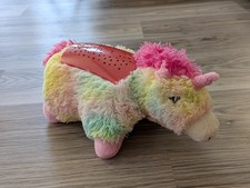 Pillow Pets Dream Lites 2013 Rainbow Unicorn Plush Night Light Works