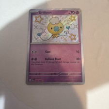 Carta Pokemon Drifloon 155/091 Holo Shiny Rara TCG 2024 Destino Paldeo