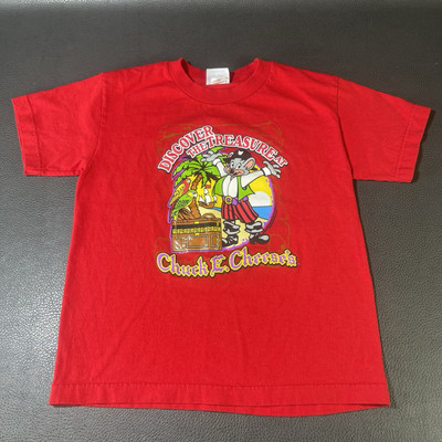 Vintage Chuck E Cheese Shirt Pizza Place Arcade Discover The Treasure, Yth 6-8
