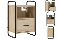 HäNgender Nachttisch Sonoma-Eiche 40X30X60 Cm Holzwerkstoff