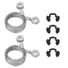 2pcs L92-6017-1065 Hood Restraint Cable with Clips Compatible with Peterbilt ...