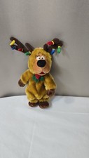 Vintage 2000 Warner Bros. Studio Store Scooby Doo Reindeer Plush with Christmas