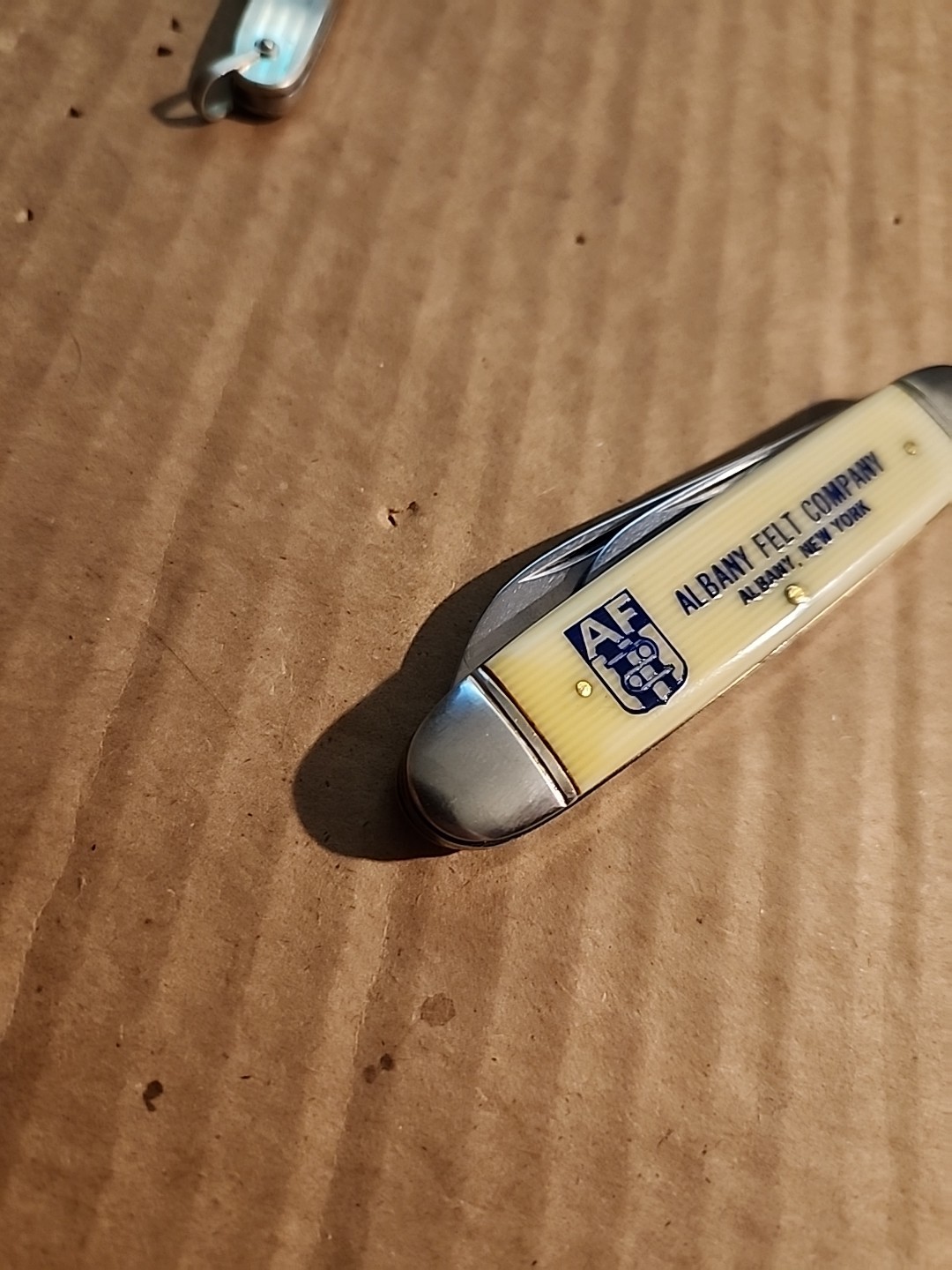 CAMCO Jack Knife Albany Felt Company Early Advertising Knife EXCELLENT!