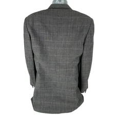 Gian Giancarlo Soleri Men’s Glen Plaid Suit 37 W30 MAX 