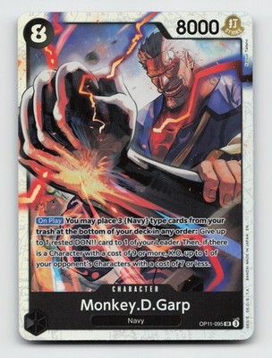 Monkey.D.Garp SR A Fist of Divine Speed OP11-095 NMFoil