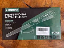 Professional Metal File Set 34Pcs Industrial Grade High Carbon Steel, 5 Shapes