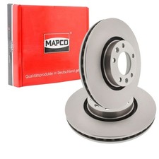 2x MAPCO BREMSSCHEIBEN 283mm BELÜFTET VORNE passend für CITROËN XM PEUGEOT 605 |