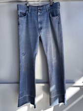 Vintage 60  s Sears Roebucks Denim Jeans Scovill Zipper 37x32 Flare