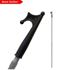 Extendable Metal Loft Ladder and Window Opener with Non-Slip Hook for Safety