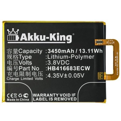 Akku-King Akku für Google Nexus 6P A1 A2 Huawei Angler H1511 H1512 HB416683ECW