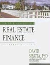 Essentials of Real Estate Finance Paperback David Sirota
