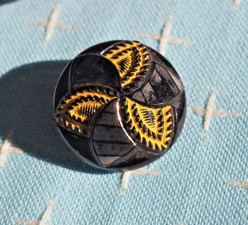 Lote de 28 Botones VIDRIO Antiguos y Vintage Transparente Negro Verde Azul Amarillo 2 Juegos Foto 4 de 4