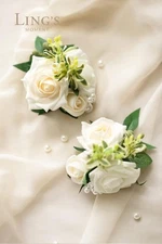 Ling's Moment 2pcs Homecoming Wrist Corsage Artificial Flowers, Girl/Mother C...