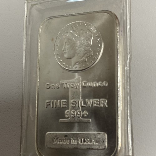 MORGAN HEAD DESIGN SILBER KUNSTBARREN, 1 TROY OZ .999 FEINSILBER, USA, IN HÜLLE! - Bild 3 von 8
