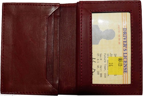 Estuche para tarjetas RFID cuero identificación de tarjetas de crédito de negocios cuero genuino 40 tarjeteros - Imagen 27 de 36