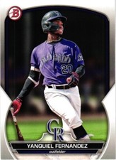 2023 BOWMAN PROSPECTS YANQUIEL FERNANDEZ PAPER BASE BASEBALL CARD #BP-30