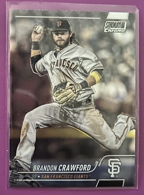 Brandon Crawford 2022 Topps Stadium Club Chrome #102, San Francisco Giants NM-MT