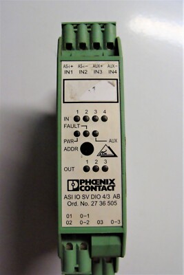 PHOENIX CONTACT ASI IO SV DIO 4/3 AB / ASIIOSVDIO43AB C&C INDUSTRIAL C&C MACHINE