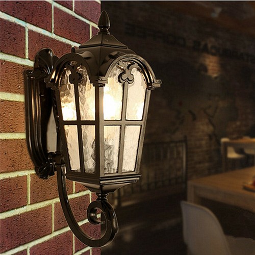 Outdoor Wall Lamp Home Wall Light Outside Wall Lighting Garden Black Wall Sconce - Picture 12 of 12