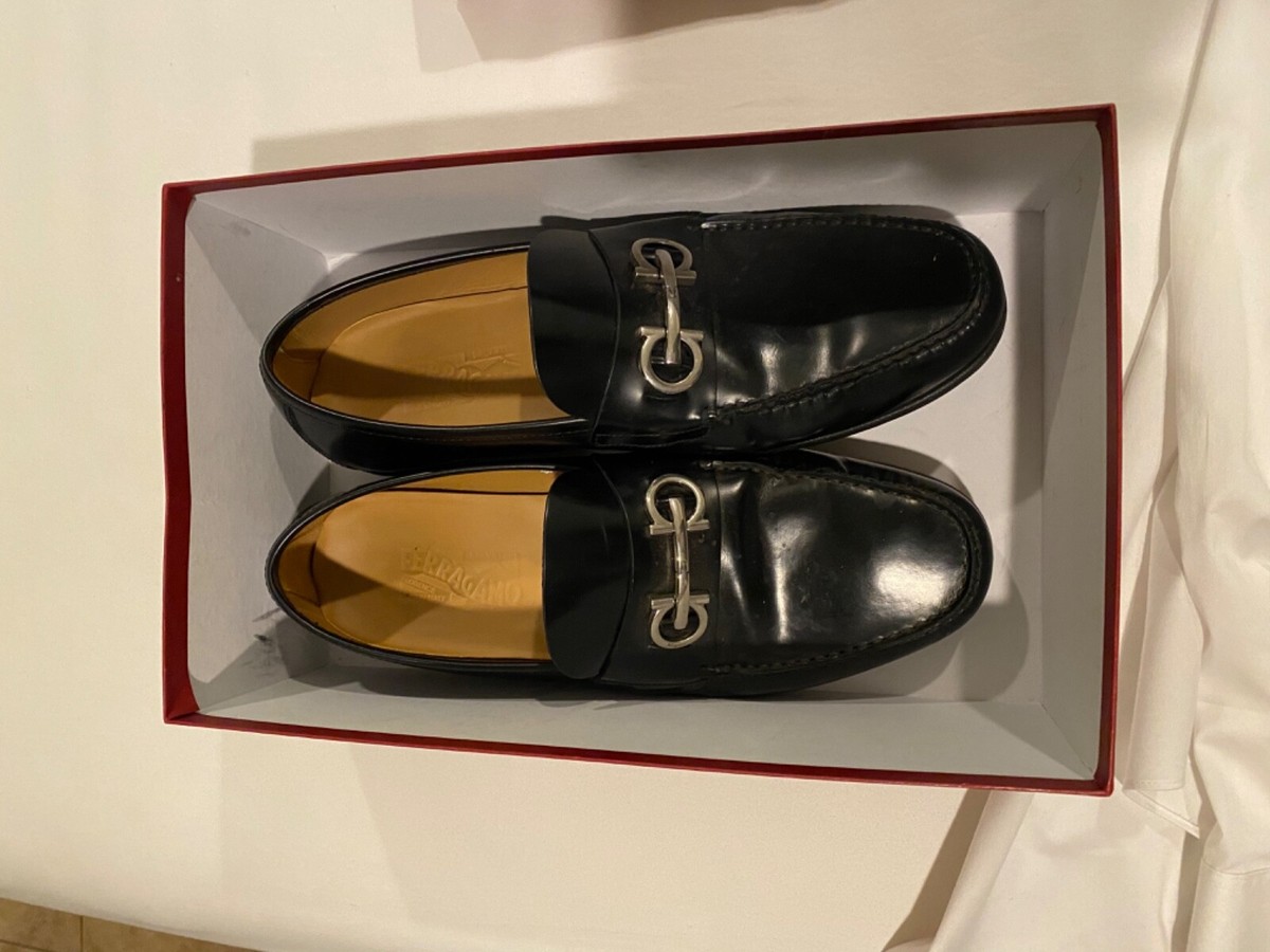Salvatore Ferragamo dress shoes men SIZE 12, USED, Black  display picture 3