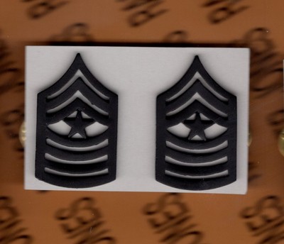 USMC Marine Corps SgtMaj Sergeant Major E-9 rank Badge set 1.5'' tall