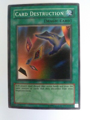 CARD DESTRUCTION-x1 Super Rare-Konami Yugioh Spell Card-SDY-042 | eBay CARD DESTRUCTION-x1 Super Rare-Konami Yugioh Spell Card-SDY-042 | eBay