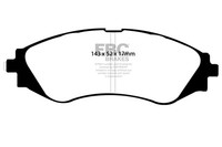 Ebc Brakes DP21209 Greenstuff 2000 Sport BremsbeläGe (Serie)