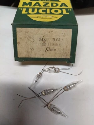 MAZDA Luciole 24 V 0.04 Amp Blanc Lot 10 Pcs L10