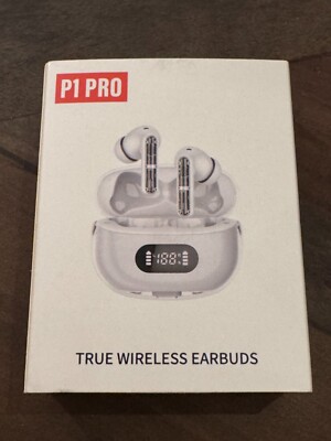 P1 Pro Earbuds Wirless Bluetooth Headphones White
