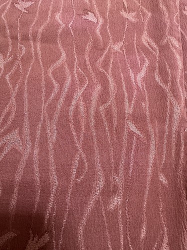 Vintage Japanese kiomono fabric silk Burgundy Base 1 .7 yard Long v107 - Picture 8 of 9