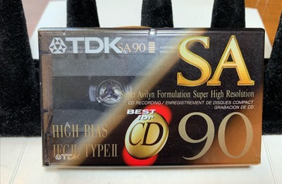 TDK SA 90 Type II High Bias Super High Resolution CD Recording NEW Sealed