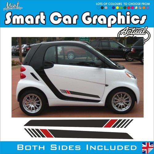 SMART AUTO FÜR ZWEI Seitenstreifen Aufkleber Aufkleber Grafik KOSTENLOS P&P 014 - Bild 1 von 4