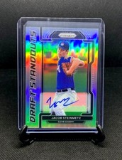 JACOB STEINMETZ 2021 Panini Prizm Draft Picks Standouts Silver Prospect Auto RC