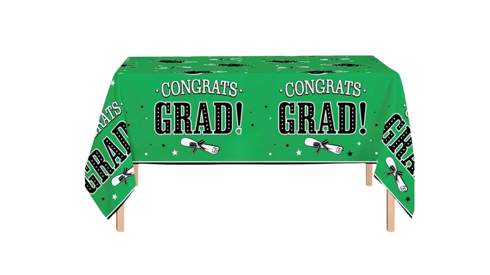 Pack de 3 manteles de graduación manteles de graduación tamaño 54" x 108" Foto 3 de 4